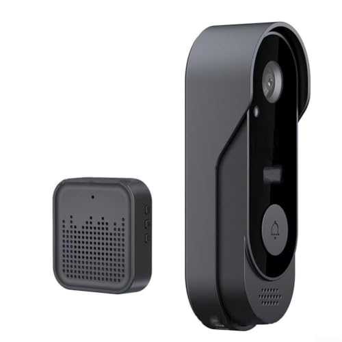 HavenlyCove WiFi Video Deurbelcamera Draadloos 1080p, Tweerichtings Intercom, Geen Abonnement, Slimme Deurbel met Bel voor Thuisbeveiliging Binnen Buiten