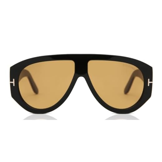 Tom Ford BRONSON FT 1044 Shiny Black/Brown 60/12/140 men Sunglasses