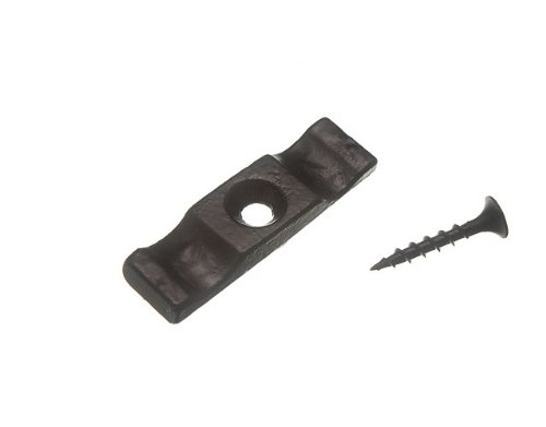 Loquet de porte de placard noir 50 mm à bouton tournant pour meuble, lot de 100