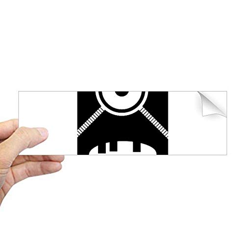 Adhesivo de alien para parachoques rectangular de vinilo resistente DIYthinker 2