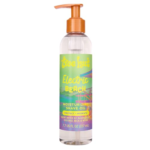 Tree Hut Electric Beach Moisturizing Shave Oil, Hydrating Gel-to-Oil Formula for a Close, Smooth Shave, Made with Shea Butter, For All Skin Types, 7.7 fl oz