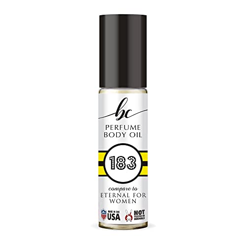 BIOCURA BC Perfume 183 Inspired by Calvin Eternal For Women For Women Replica Fragrance Body Oil Dupes Alcohol-Free Sample Travel Size Concentrated Long Lasting Roll-On 0.3 Fl Oz/10ml