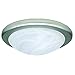 LED Kitchen Ceiling Lights Fixture, Flush Mount, Silver Bay Collection, Satin Nickel, 13" Size, 17W Wattage, 3000K Color Tempurature