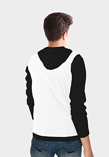 Image of BLIVE Boy's Printed Regular Fit T-Shirt (BWTBLHDFULBOY-BZ15-15-16 White-Black