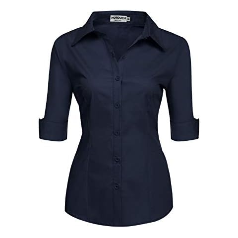 HOTOUCH Chemisier Coton Femme Cover