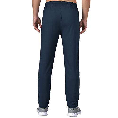 Image of eKools� Plain Trackpants for Men | Plain Trackpants | Basic Trackpants | Two Side Pockets with One Zip Pocket for Phone | 100% Cotton | Men's Trackpants (Pack of 2)