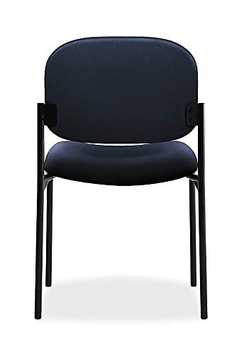 Image of HON Scatter Office Chairs for Guests, Lobby, Waiting Rooms, Armless Stackable Chairs, Comfy Desk Seating, Navy