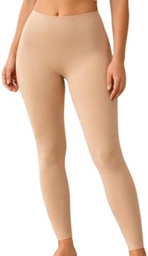 Calça Legging Anágua Feminina Nude Segunda Pele Térmica Inverno C...