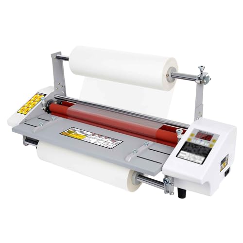 IYUESQ Plastificadora de Rodillos en Caliente y en frío de 500 W, laminadora térmica Digital A3+ con 9 velocidades y Temperatura Ajustable para Uso Escolar, de Oficina y Comercial.