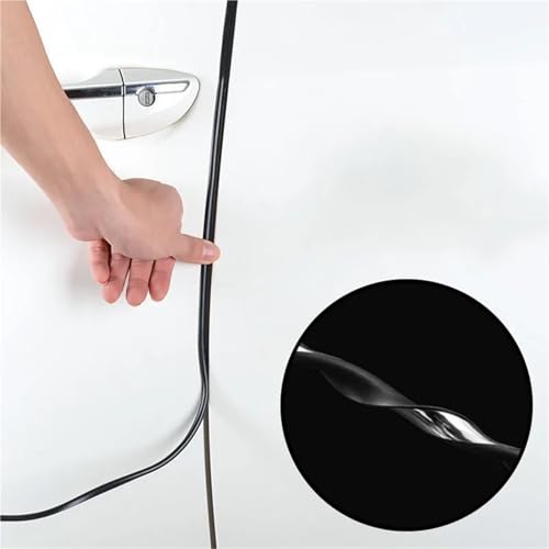 Bruit de vent en voiture ? Solution avec joint caoutchouc portière isolé chromé 5M - 3