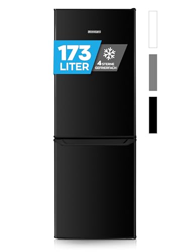 Heinrich´s Kühlgefrierkombination 173L Gesamtvolumen, 121L Kühlvolumen 52L Gefriervolumen,LED Beleuchtung,Türanschlag we...