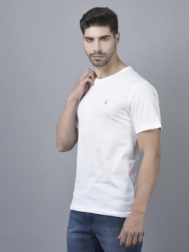 Image of Dollar Super Combed Cotton Mens Assorted Pack of 2 Solid T-Shirt