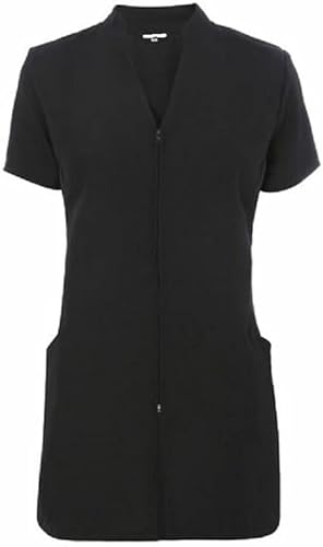 BOX CODE Spa Salon Tunic Uniform Women's Hair Beauty Nail Therapist Black ZP (16)