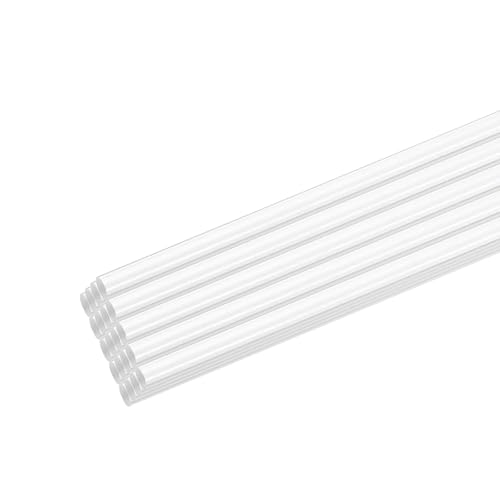 Image of MECCANIXITY 20pcs Acrylic Round Rods 1 /8 inch x 8 inch Clear Acrylic Dowel Rods Sticks Plastic Sticks Strip for DIY Crafts Lighting Gardening Decoration - 3mm x 200mm