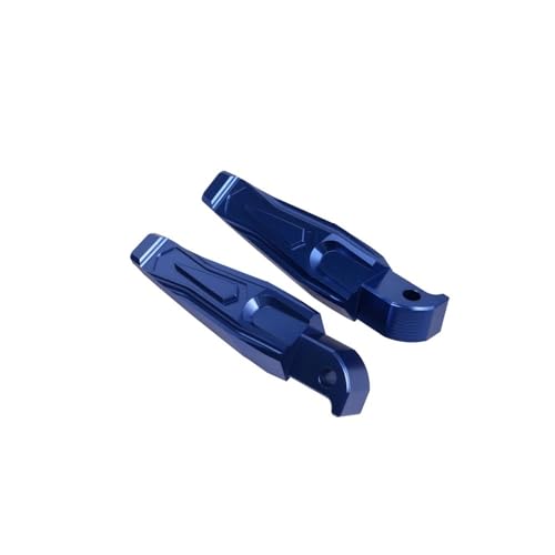 300 X-MAX 250 125 400 XMAX300 バイク用アクセサリー リアパッセンジャーフットペダル フットレスト フットレストパーツ ユニバーサル(Blue)
