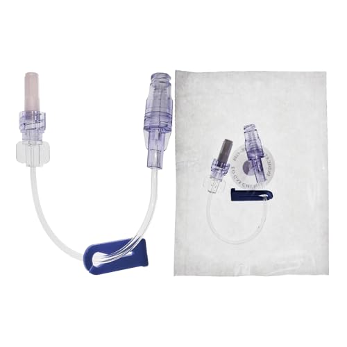 IV Extension Set I-V Tubing Sterile Individual Packaging for Veterinary and Lab(1-Way 60PCS)
