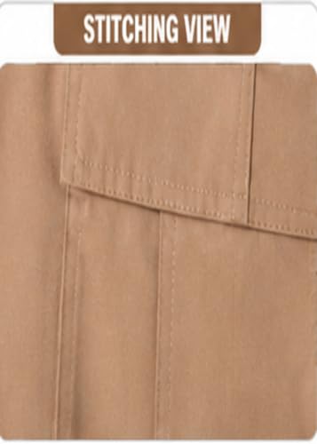 Image of Men's Jogger Cargo Pants | Stretchable Cotton Blend Utility Trousers | Regular Fit Multi Pocket Casual Bottom Wea