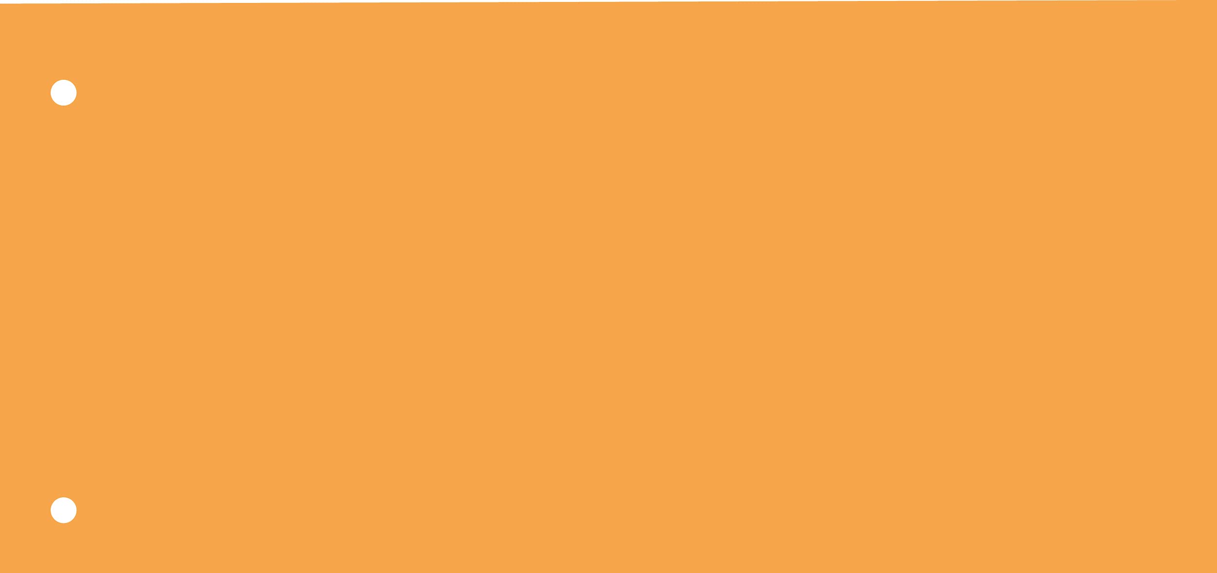 Kangaro 07070-06 Divider Strips, Paper, Orange, 105 x 240 mm