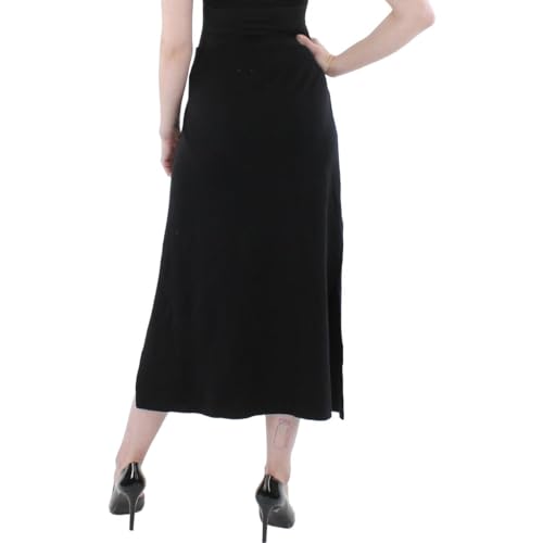 Anne Klein Womens Knit A-Line Midi Skirt Black XL2