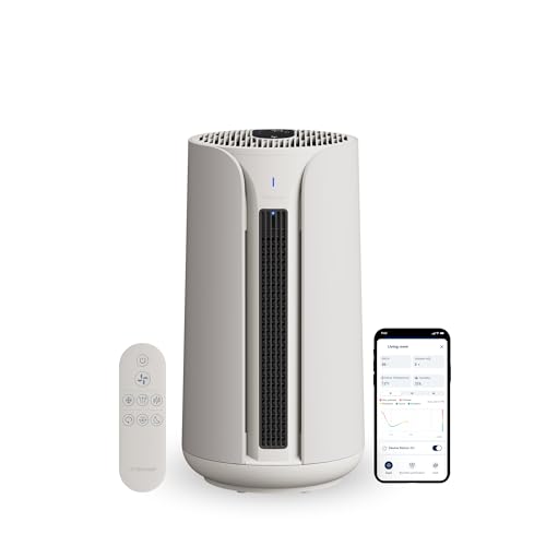 BLUEAIR 3-in-1 Luftreiniger: Kühlen, Heizen, Reinigen – HEPA Silent Luftreiniger für Zuhause, Haustiere, Allergien, Staub, Rauch, Gerüche, Blueair ComfortPure T10i 3in1
