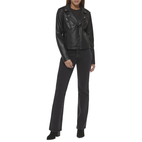 Image of Levi's Women's Classic Faux Leather Moto Jacket Coat