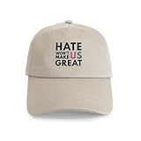CafePress Hate Won't Make US Great Cap Unique Adjustable Baseball Hat