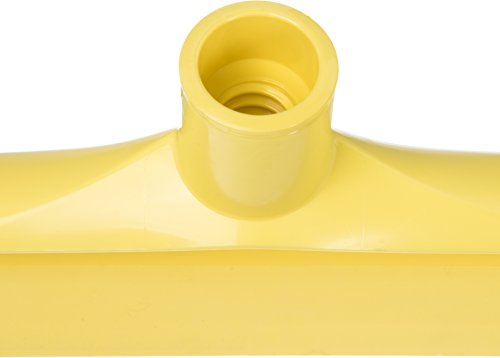 Image of SPARTA 20 inch Floor Squeegee Replacement Head, Seamless Rubber with Rust-Free Plastic Frame for HACCP Compliance, Heavy-Duty Industrial Use, Thermoplastic Rubber, 19.75 Inches, Yellow (Pack of 6)