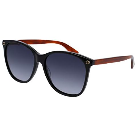 Gucci Women's GG0024S Sunglasses, Black, 58 Cover