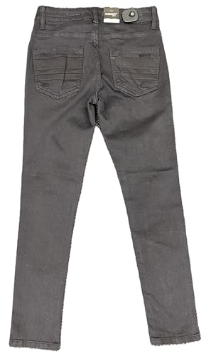 M.Society - Mens Stretch Skinny Fit Jet Black Jeans (MS-80336)3