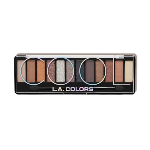 Image of L.A. COLORS Color Vibe 12-Color Eyeshadow Palette, Cool CES791TAG