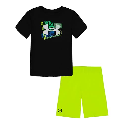 Image of Under Armour Boys 2-piece Short Sleeve Graphic T-Shirt and Shorts Set, Lightweight & Breathable