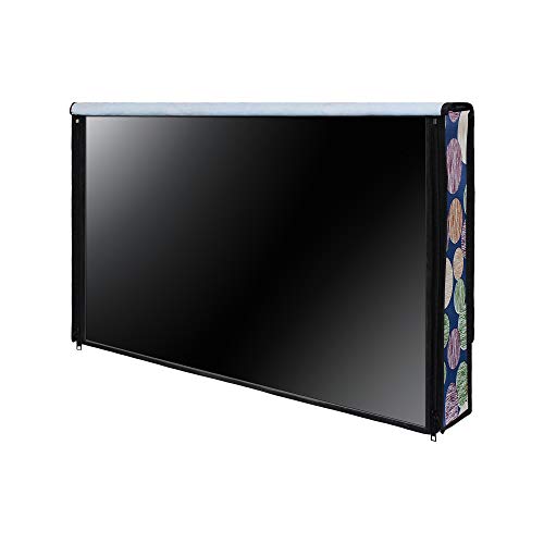 Image of DREAM CARE Double Use - Transparent & Printed Flap - 24 Inches LED TV Cover, Waterproof LED TV Cover for (LG, Samsung, Vu, Mi, Realme, TCL, Croma), SA71
