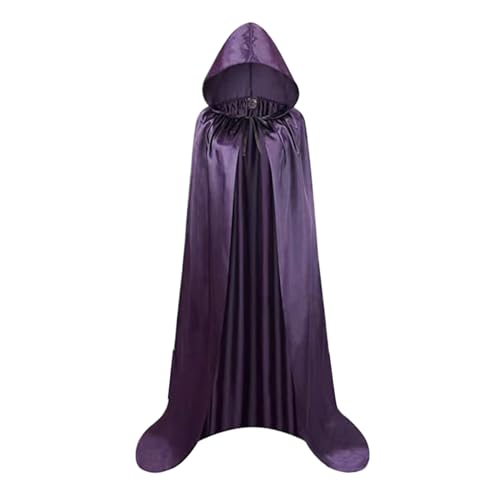 Photo de Hooded Cloak, 59.45 Inches Halloween Cosplays Alchemist Hooded Robes, Full Length Robe, Cosplay Costume for Women, Men, Role Play, Medieval Markets, Theater, Events, Holiday Party