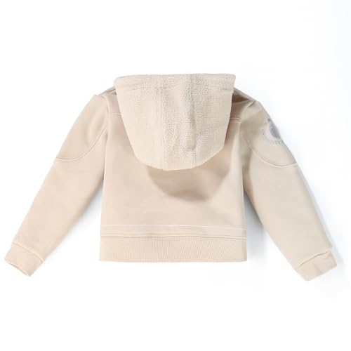 Toddler Boys Girls Fleece Zip-Up Hoodie Solid Color Hooded Jacket for little Kids2