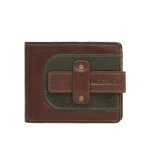 Image of Hidesign Men Tan /Olive Fort Worth W2 Casual Bi-Fold M