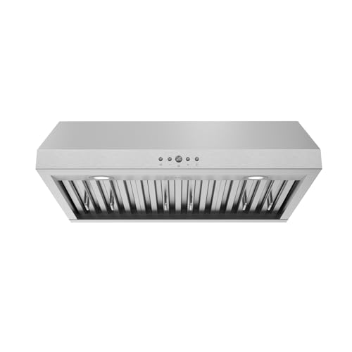 Thor Kitchen 30 Inch Convertible Under Cabinet Hood 10 Inch Height, 480 CFM and Baffle Filters