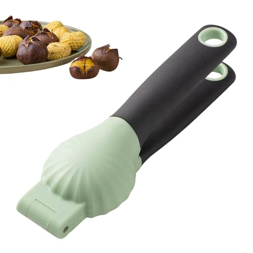 栗剥き器 | ステンレススチール キッチンツール - 金属製ナッツオープナー,家庭用 オフィス用 キャンプ用 ピクニック用 ナッツ 皮むき 殻むき 割り 子供用 大人用 シニア用