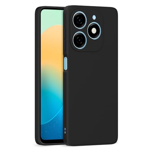 Image of Outlouders Back Cover for Tecno Spark GO 2024 | Camera Protection | Durable Soft Matte Silicone Bumper Case (Black)