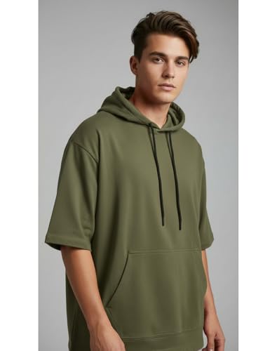 Image of FYLTR Men's Solid Sweatshirt |Oversized Fit| Fashionable Sweatshirt for Men