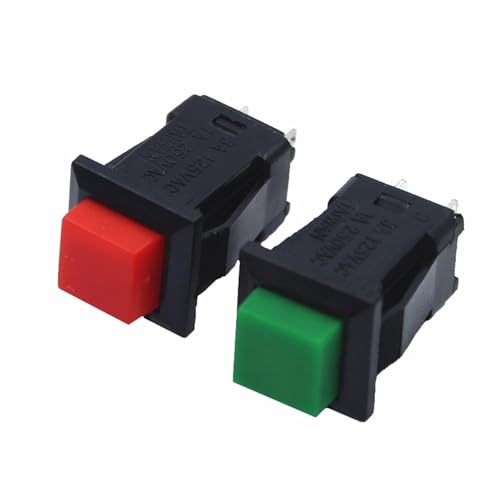 Interruptor de botón de bloqueo mecánico para paneles de control y proyectos de electrónica 3