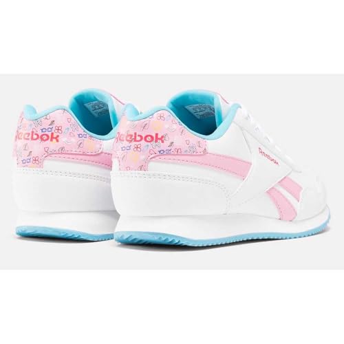 Reebok Mädchen Royal Cl Jog 3.0 Sneaker, White Astrorose Digitalblue, 37 EU