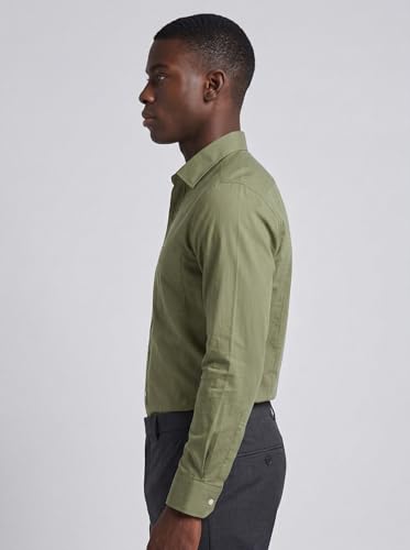 Image of INKAST Men's Cotton Blend Plain Formal Shirt | Full Sleeves Solid Shirts| Straight Regular Fit | Office and Regular Wear