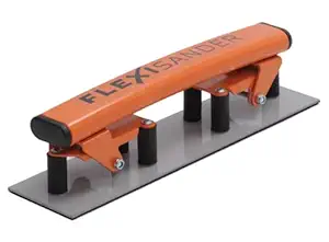 Hand-held flexible sanding block Flexisander FSB028071, 11 x 2 3/4 in, sander for curved surfaces, fastening system, abrasive; vehicle body repairers, shipbuilders, composite and woodworking, cars