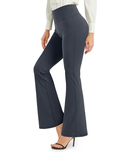 Pantalon de yoga évasé noir idéal pour le sport et le travail au bureau