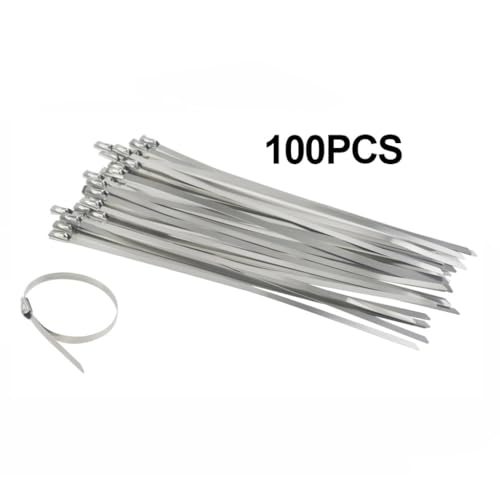 Bridas de acero inoxidable de 200 mm duraderas para organizar cableado exterior 6