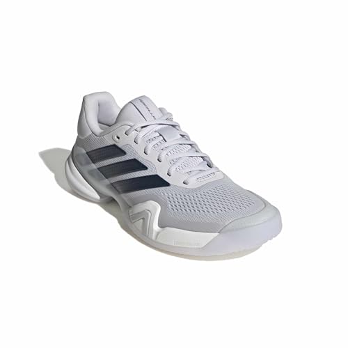 Image of adidas Mens Barricade 14 Tennis Sneakers Shoes - Black, Orange