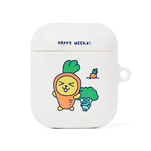 Kakao Friends Official- Happy Week Airpods Case, Compatible With Apple Airpods (Muzi And Con) #TOP27