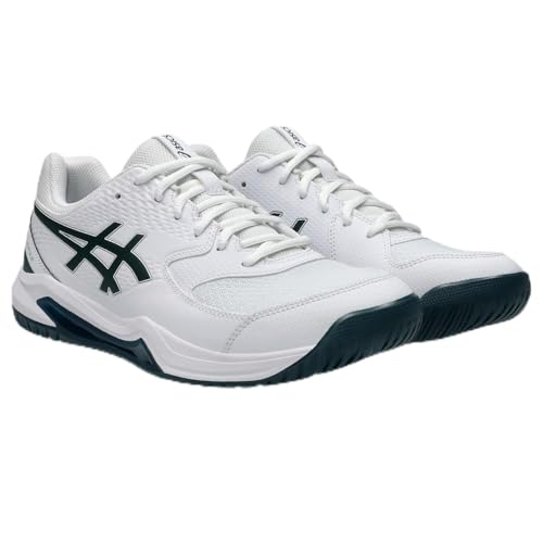 ASICS Gel-Dedicate 8, Sneaker Uomo, Bianco Verde Sassone, 47 EU