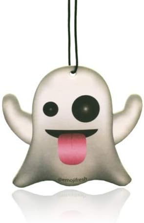EmojiFresh Ghost Emoji Car Air Freshener - Orange Scent