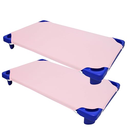 American Baby Company 2 Pack Toddler Cot Sheet 23 x 40 - Soft & Breathable Microfiber Cot Sheet for Daycare and Preschool, Pink